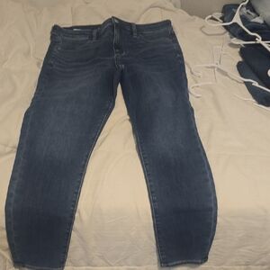 American Eagle Outfitters Women's Skinny Jeans - Dark Blue